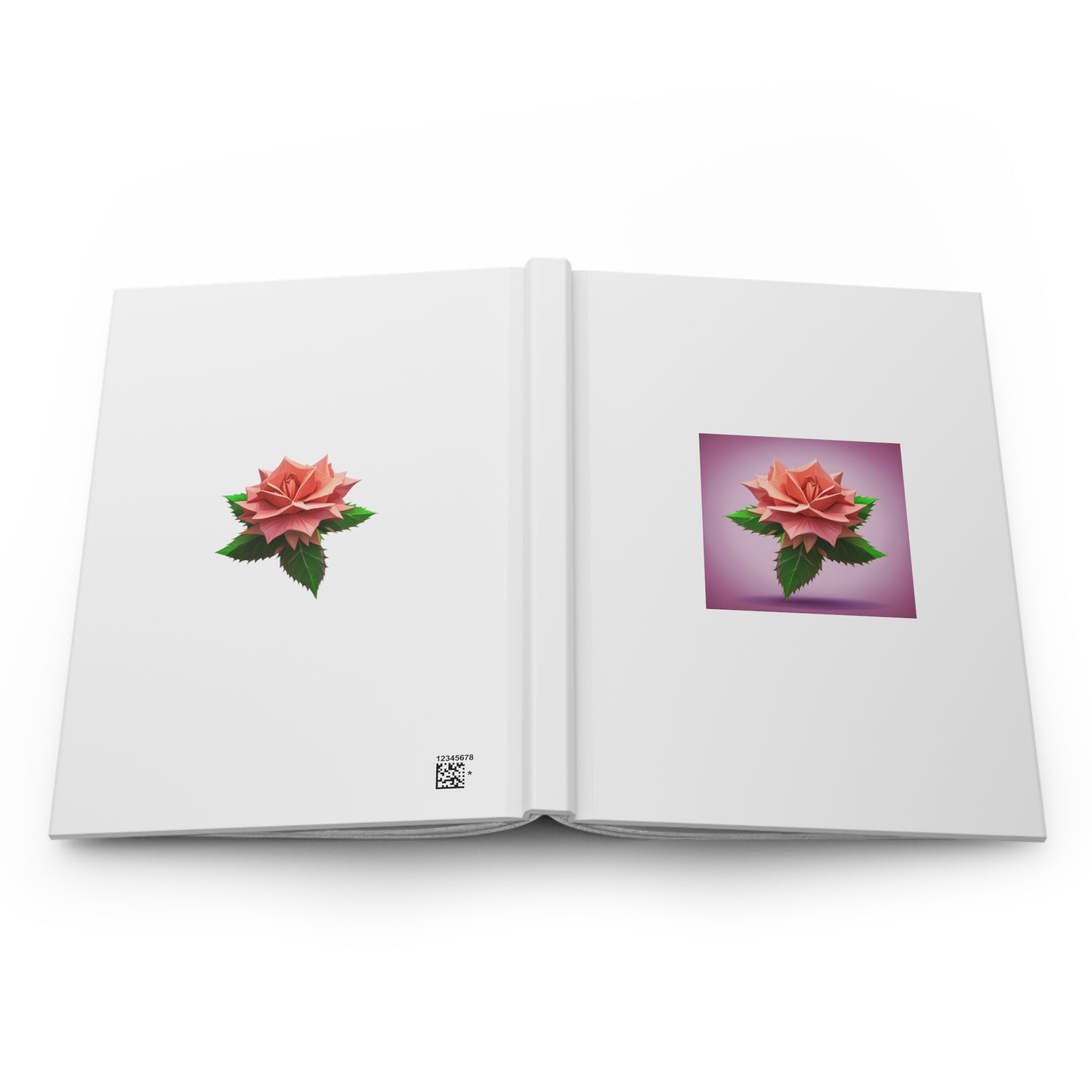 Rose Hardcover Journal Matte White