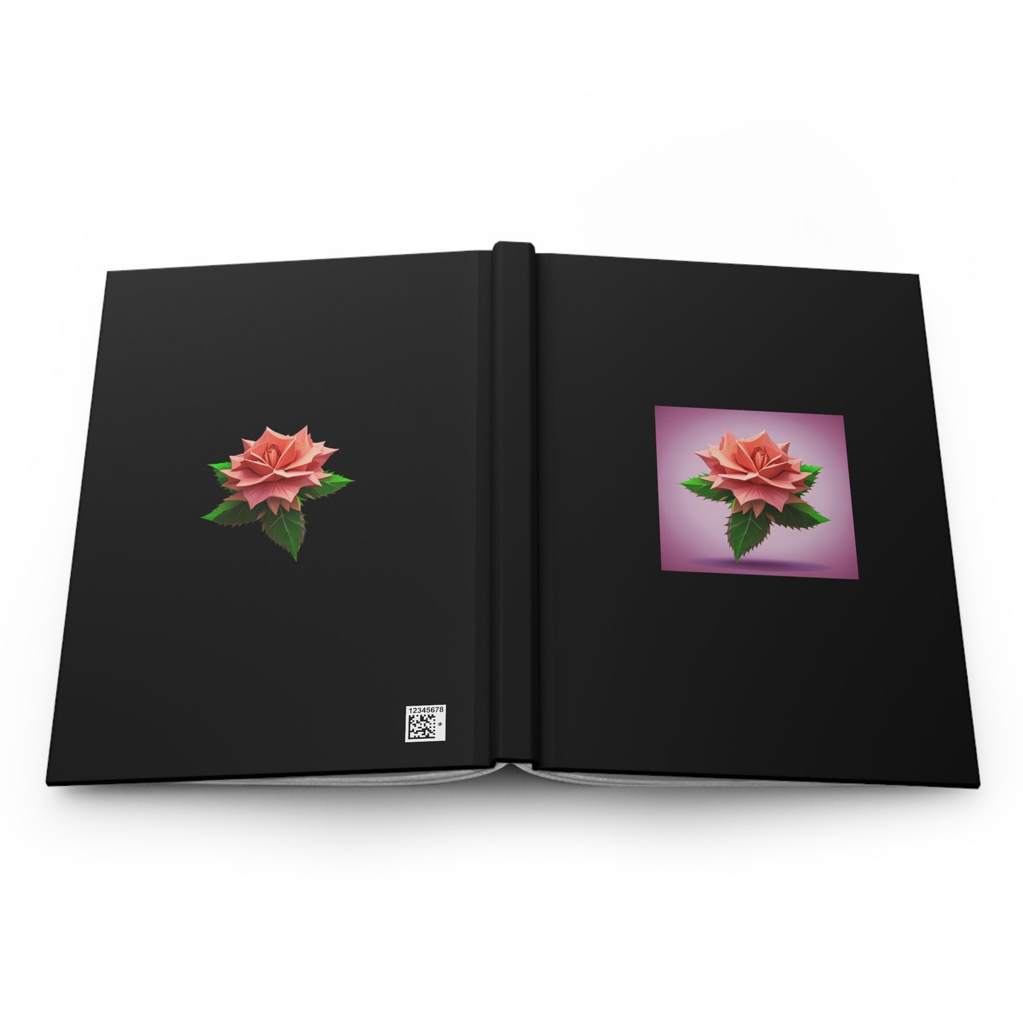 Rose Hardcover Journal Matte Black