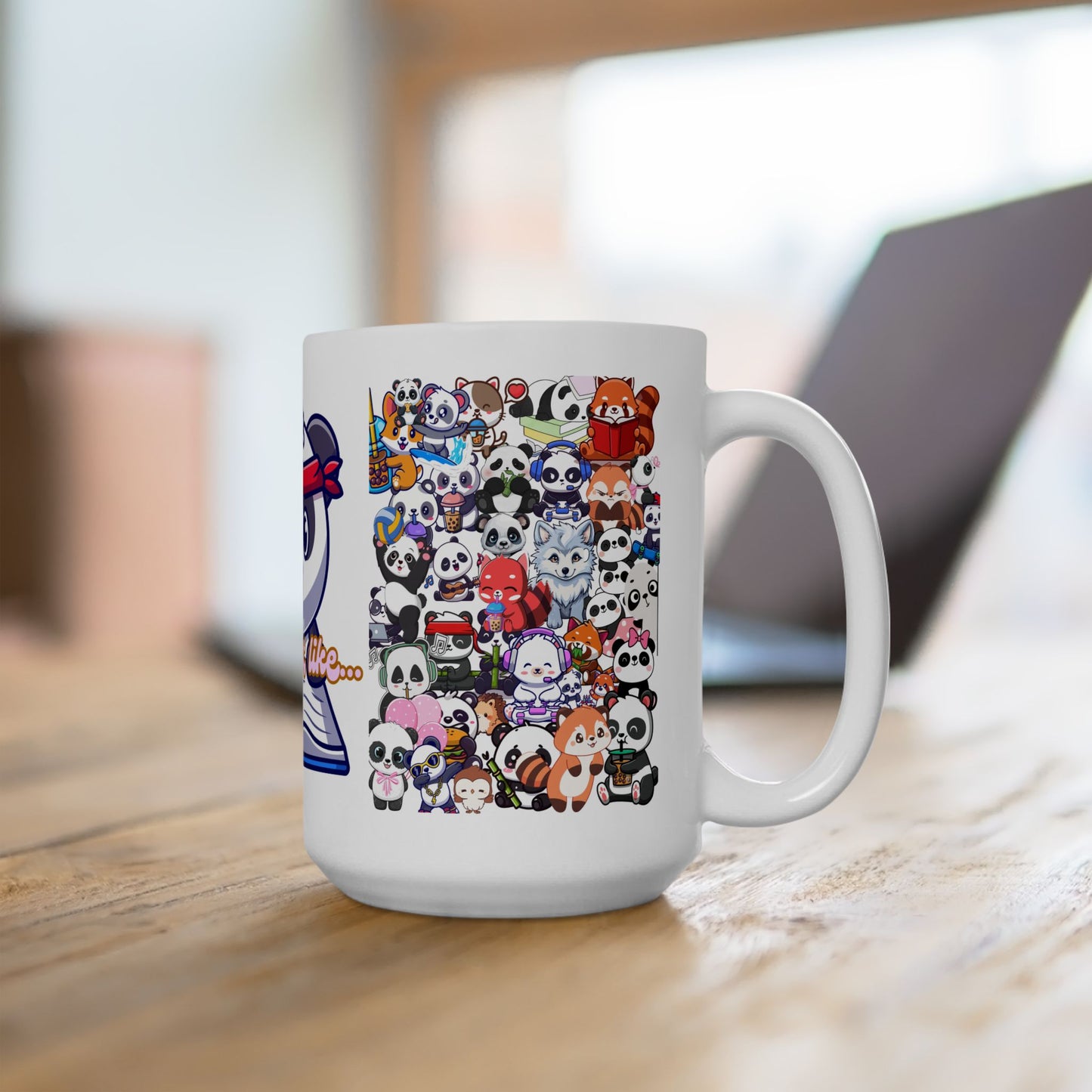 Journeys Unisex Loveable Cuties Ceramic Mugs, Gifts for Pet Lovers, Mugs for Animal Lovers, Cute Seasonal Panda Mugs, Mug for All Occasions, Panda Life Mug, Panda Lovers Mug