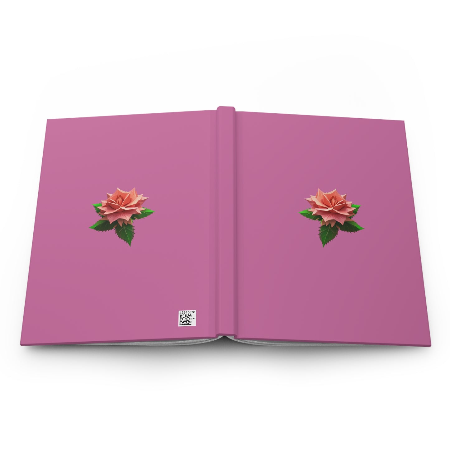 Rose Hardcover Journal Matte Light Pink