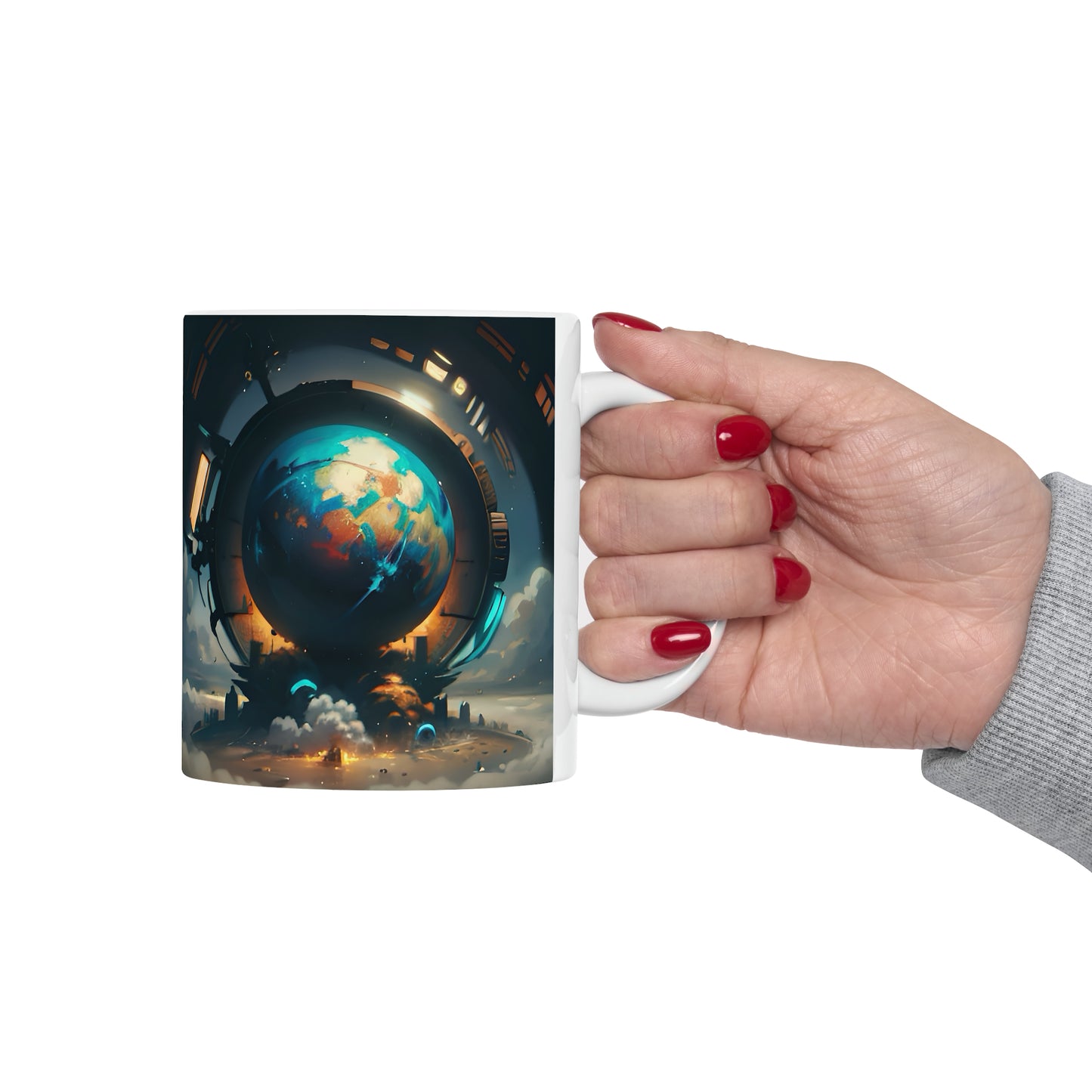 Matiby Worlds Ceramic Mug, 11oz