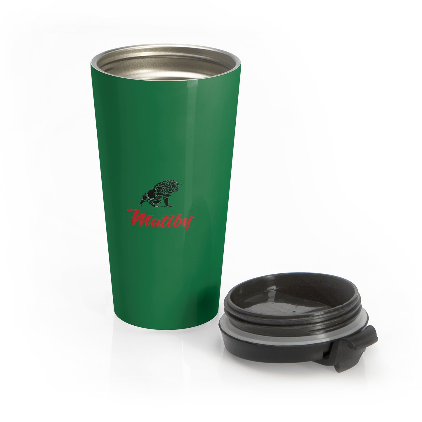Matiby Green Stainless Steel Travel Mug