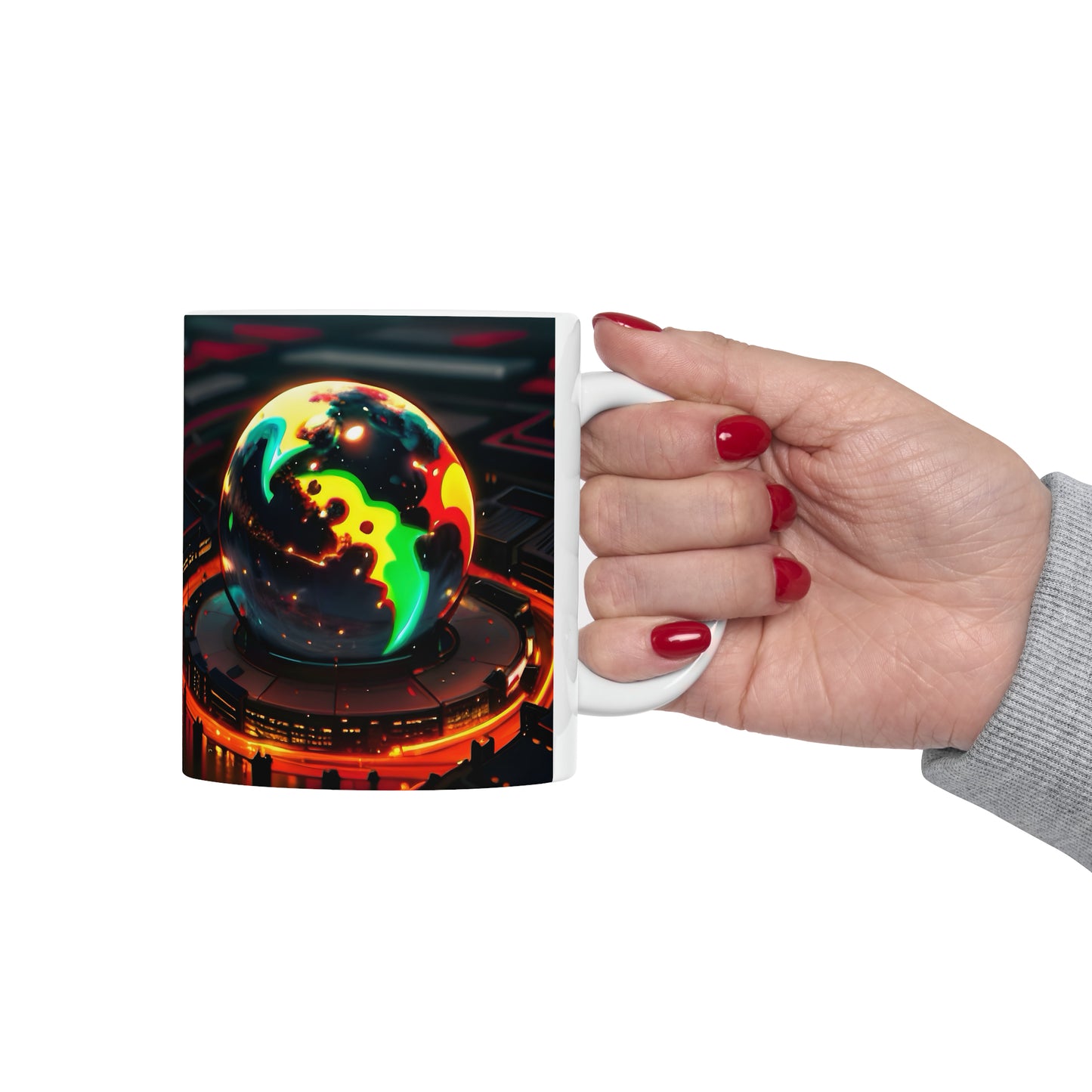 Matiby Worlds Ceramic Mug, 11oz