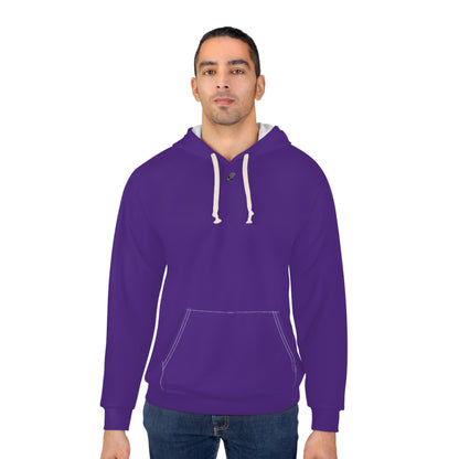 Purple Unisex Pullover Hoodie (AOP)