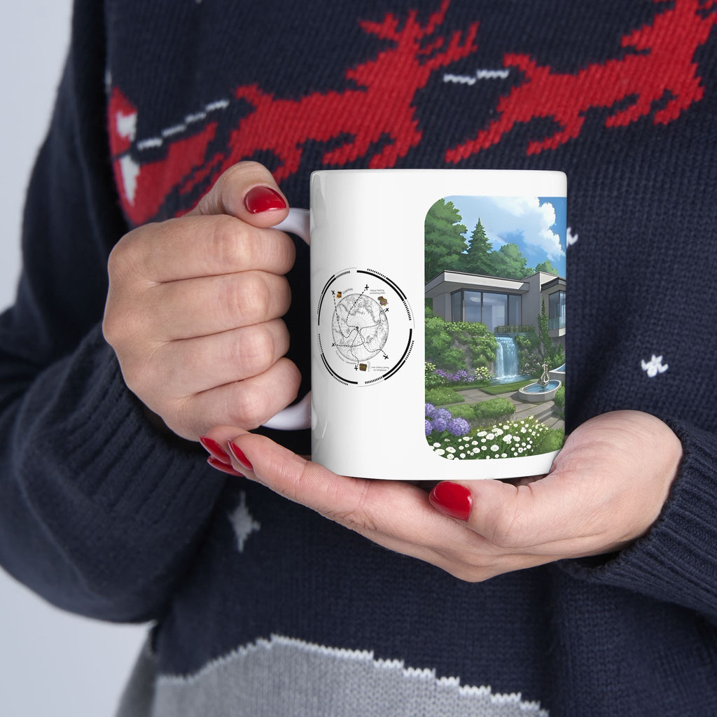 Cozy Architecture & Dreamy Landscapes #36 White Ceramic Mug – Homes Home Sweet Home Cup (11oz/15oz)