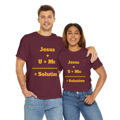 Jesus+U+Me Unisex Heavy Cotton Tee