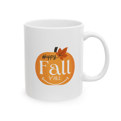 Journeys Happy Fall Seasons of Change Ceramic Mugs, Gifts for Fall Lovers, Mugs for Autumn Lovers, Pumpkin Lovers Mug, Lovers of All Seasons, Cute Seasonal Mugs, Mug for All Occasions, Thanksgiving Mug