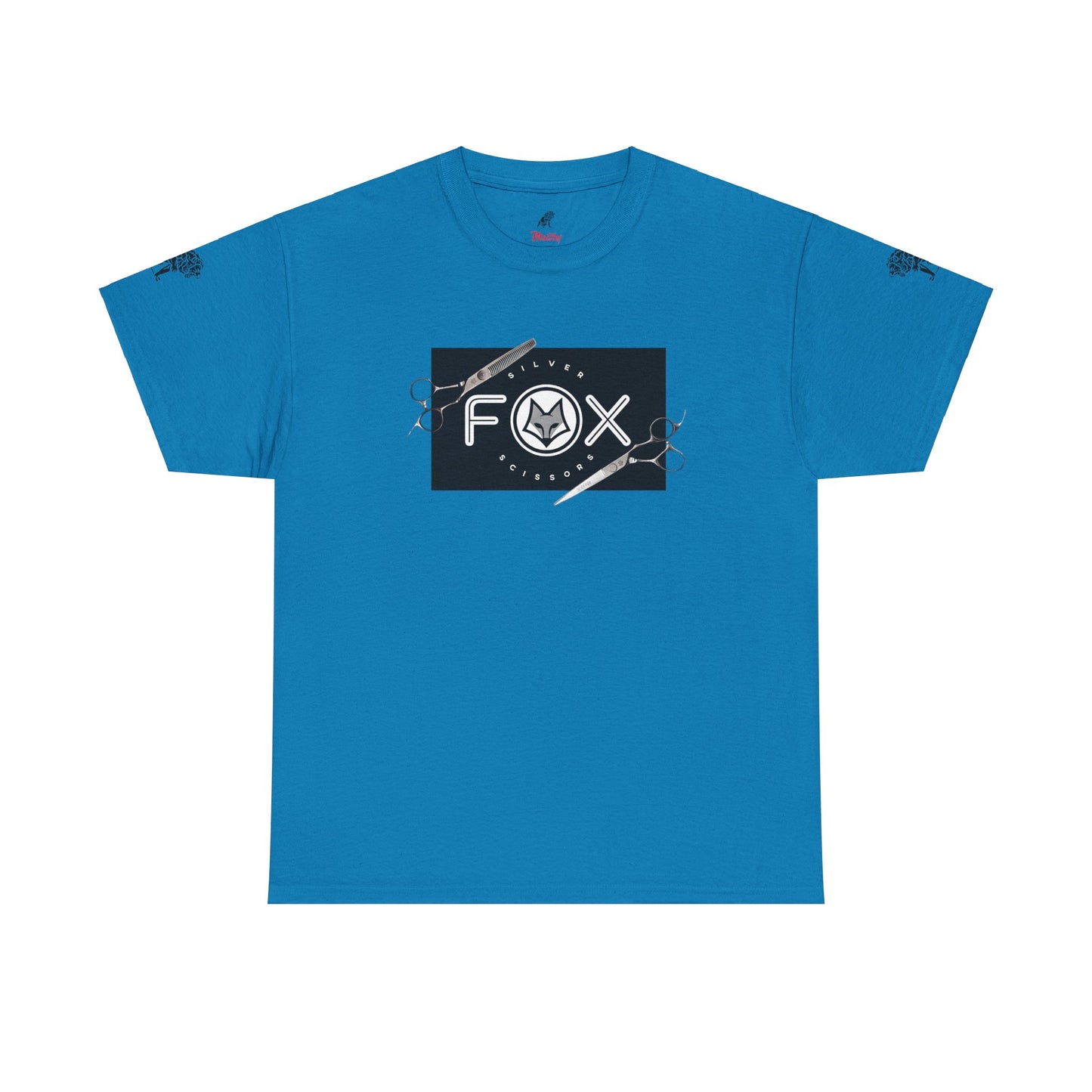 Silver Fox Scissors Unisex Heavy Cotton Tee