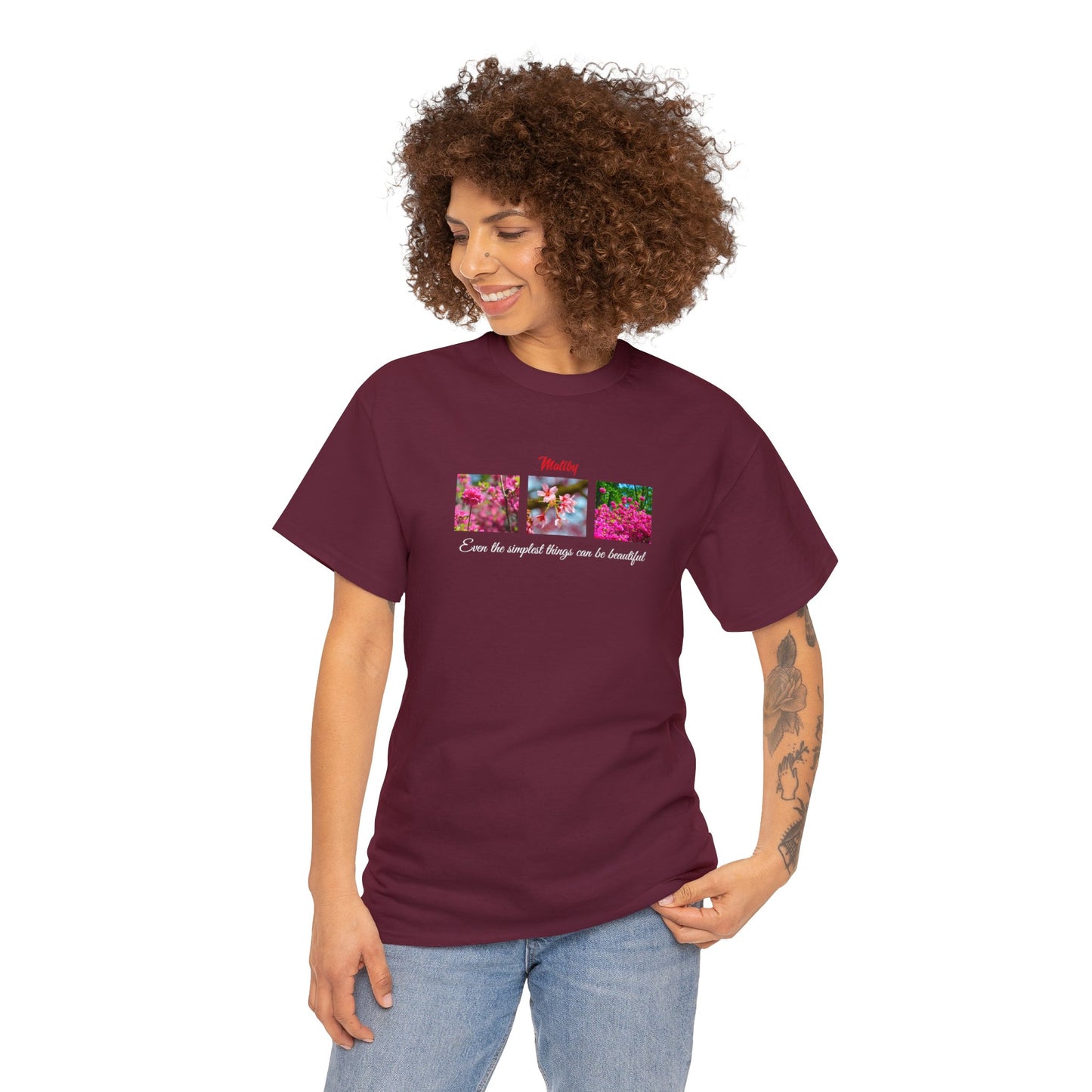 Matiby Amy's Special Flower Unisex Heavy Cotton Tee