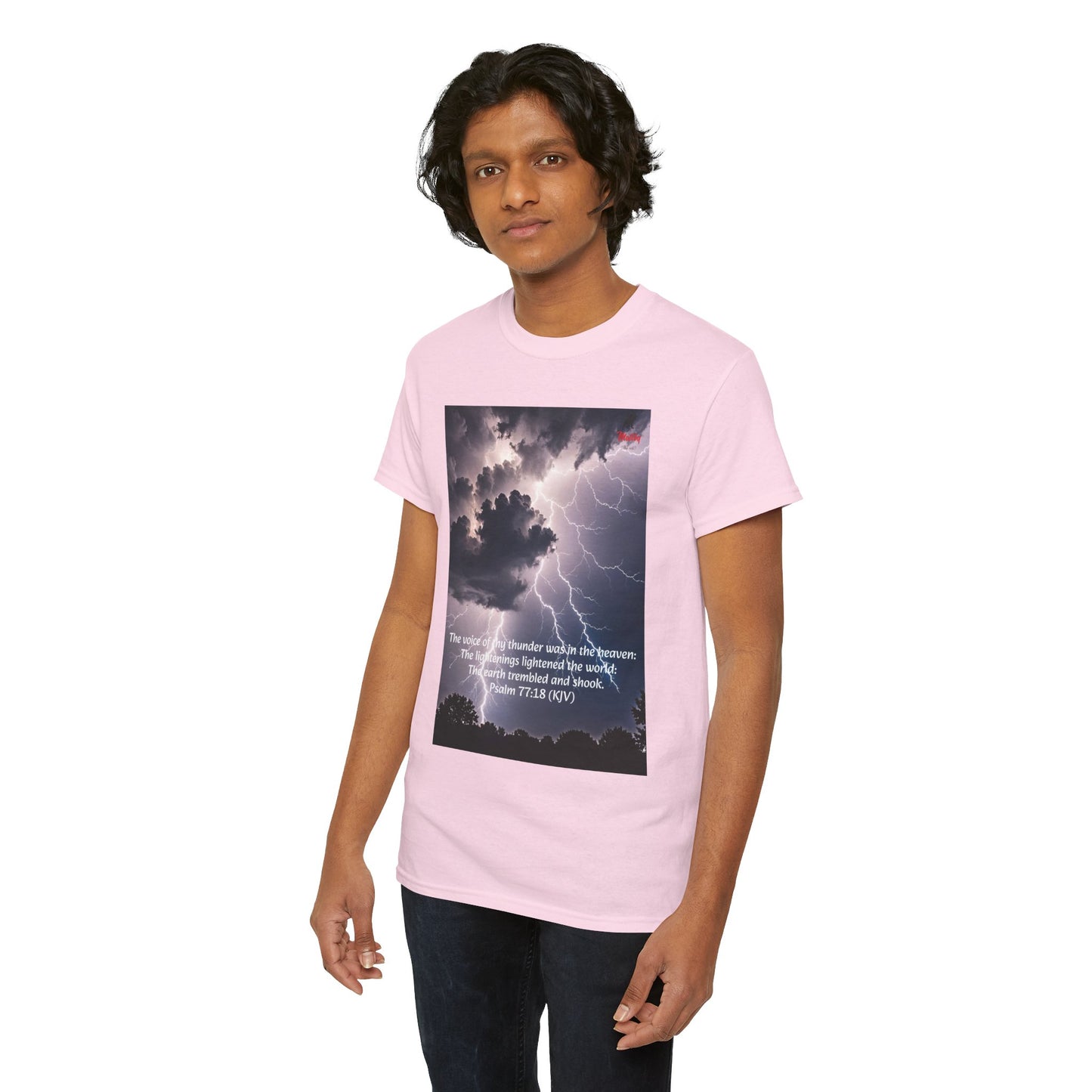 Lightning Style Thunder Unisex Heavy Cotton Tee