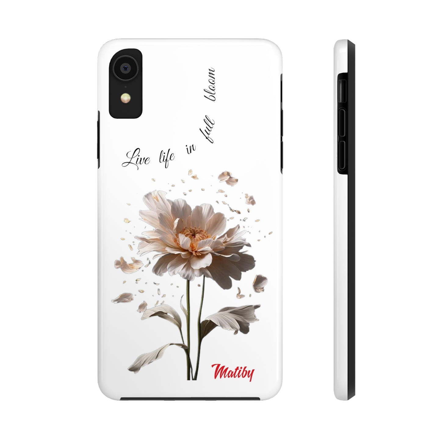 Matiby Amy's Special Flower Bloom White Tough Phone Cases