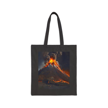 Volcano Cotton Canvas Tote Bag