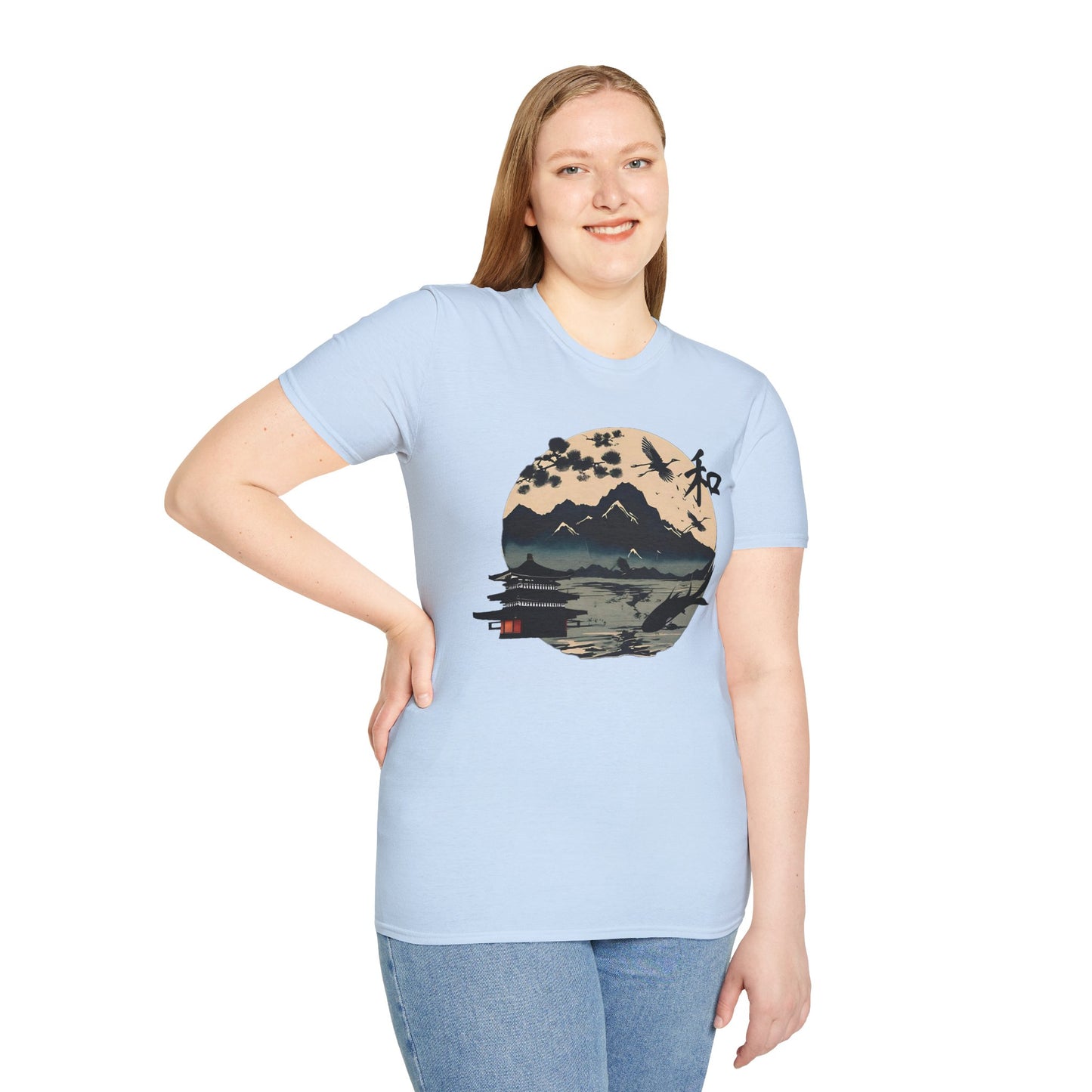 Japanese Landscape Unisex Softstyle T-Shirt