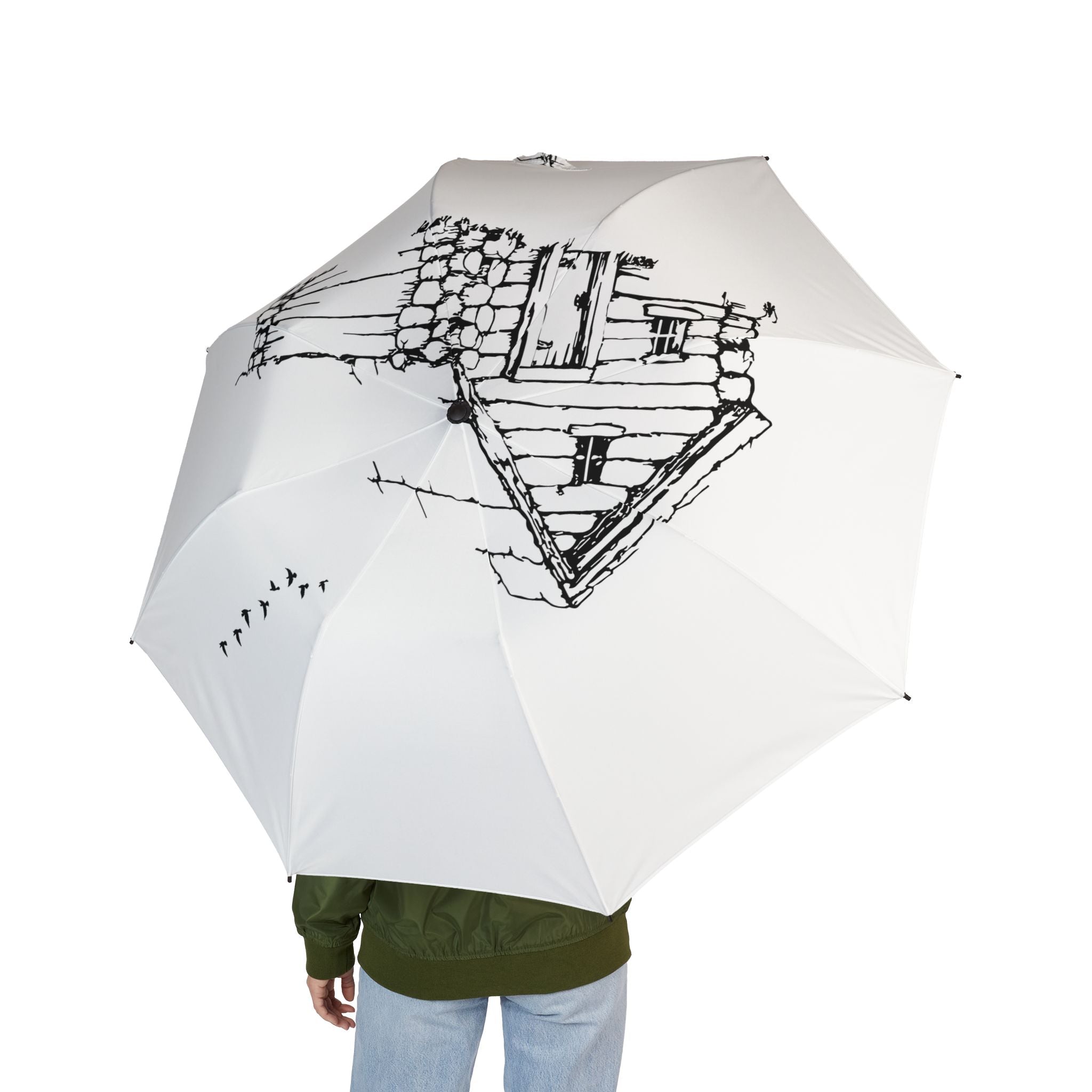 Tranquil Nature #1 Scenery Semi-Automatic Foldable Umbrella | Scenic Retreats, Landscape Art