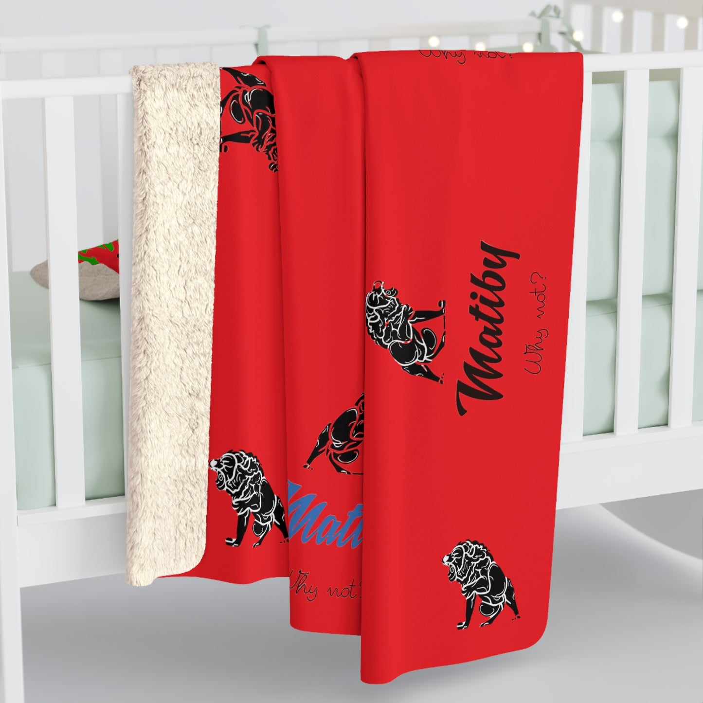 Matiby "Rojo" Sherpa Fleece Blanket