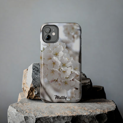 White Flower Tough Phone Cases