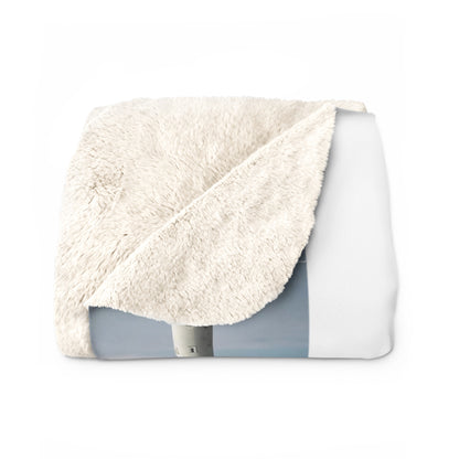 Matiby Lighthouse White Sherpa Fleece Blanket