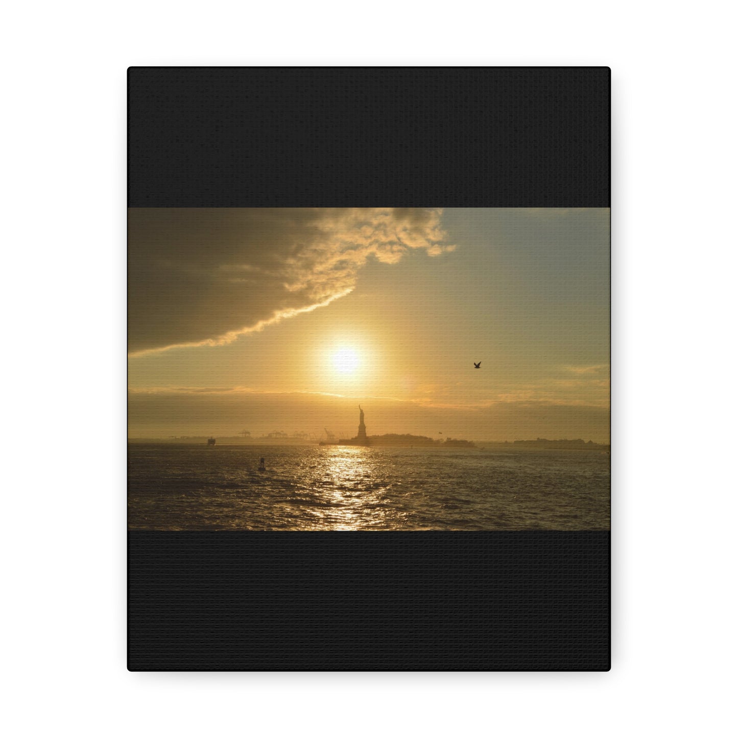 Sunset Black Canvas Gallery Wraps