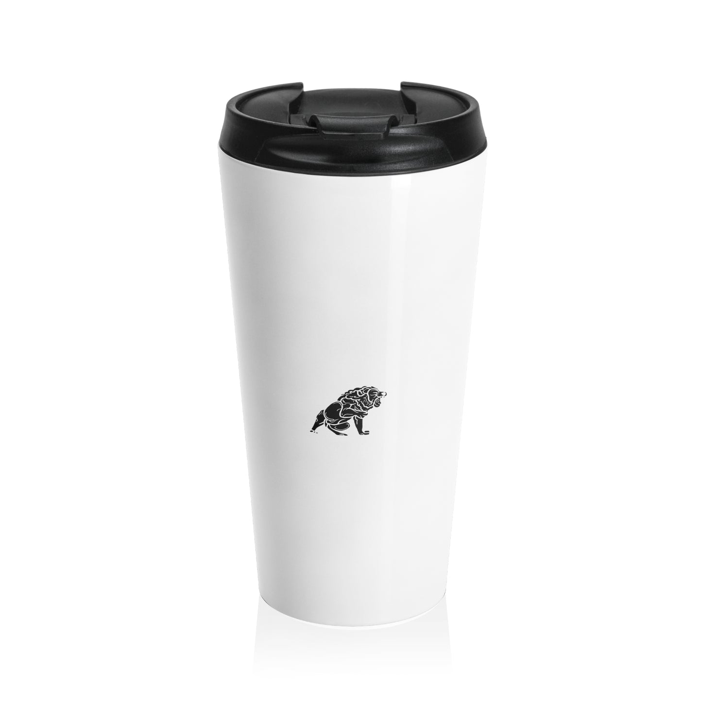 Matiby White Stainless Steel Travel Mug