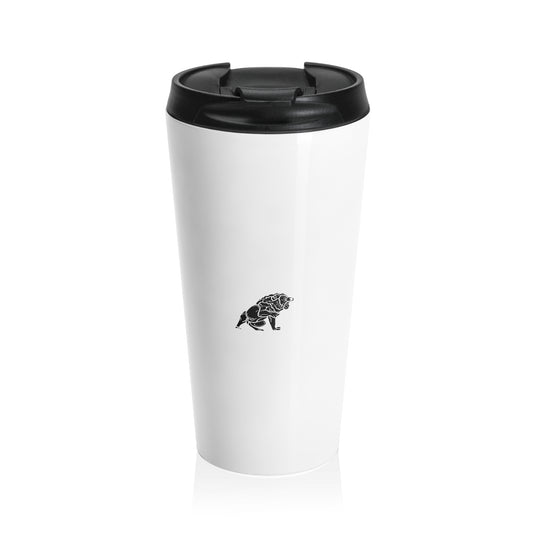 Matiby White Stainless Steel Travel Mug