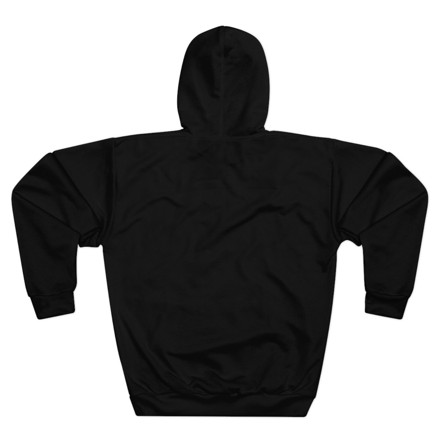 "Midnight" Black Unisex Pullover Hoodie (AOP)