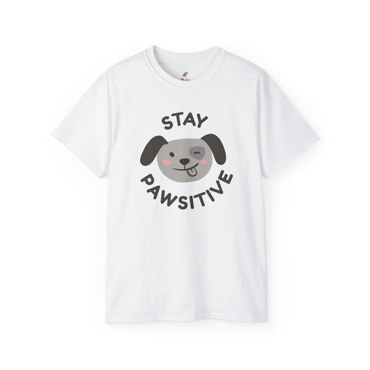 Stay Pawsitive Unisex Ultra Cotton Tee