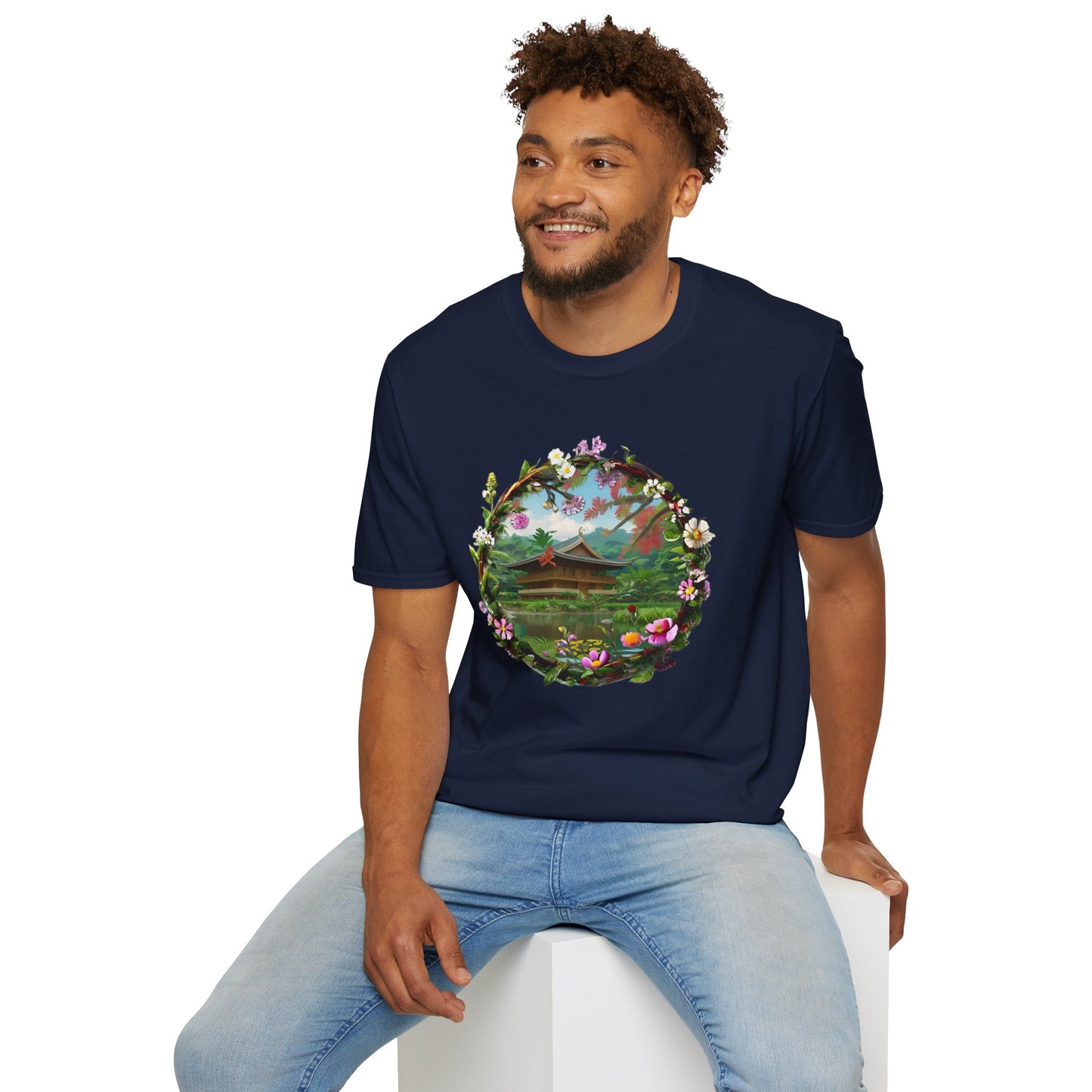 Floral Landscape Unisex Softstyle T-Shirt