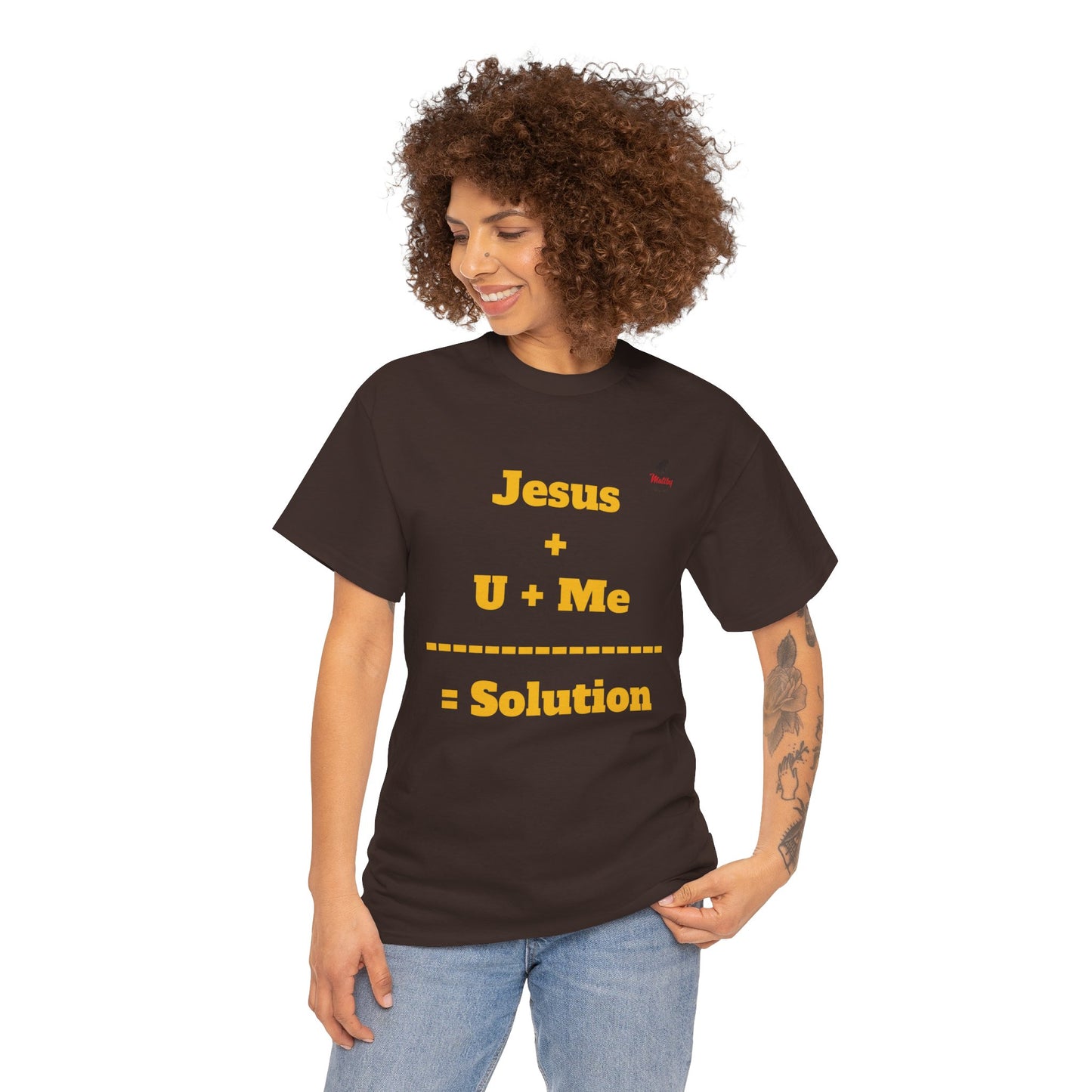 Jesus+U+Me Unisex Heavy Cotton Tee