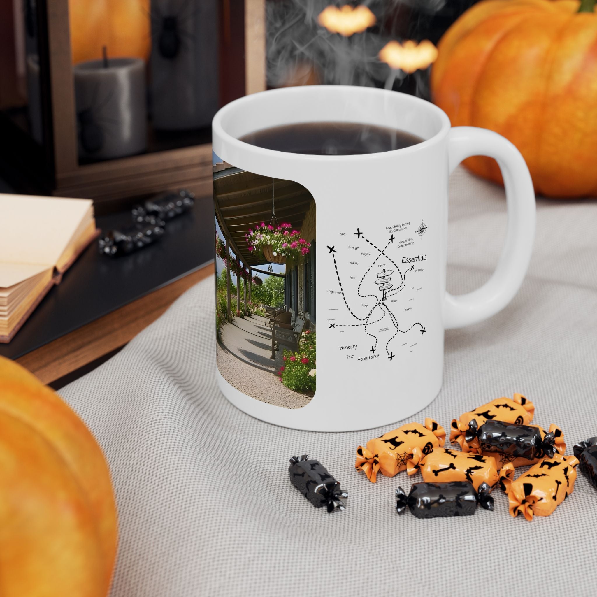 Cozy Architecture & Dreamy Landscapes #21 White Ceramic Mug – Homes Home Sweet Home Cup (11oz/15oz)
