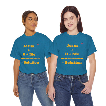 Jesus+U+Me Unisex Heavy Cotton Tee