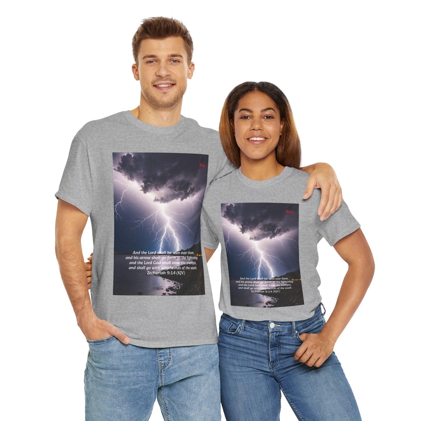 Lightning Style God's Arrow Unisex Heavy Cotton Tee