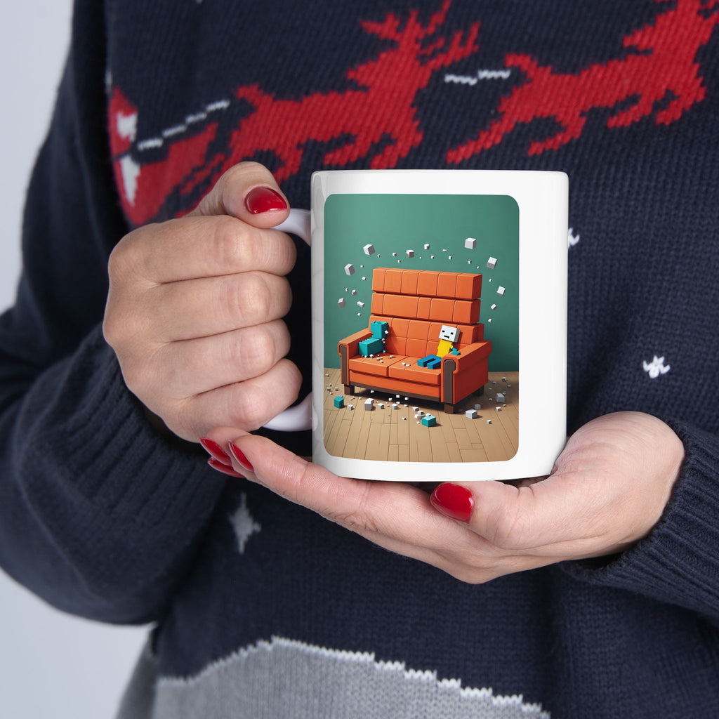 Voxel Expresso White Ceramic Mug —The Aftermath Tea Mug (11oz, 15oz)