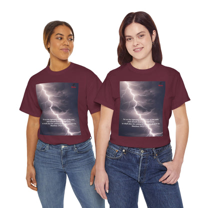 Lightning Style East West Unisex Heavy Cotton Tee