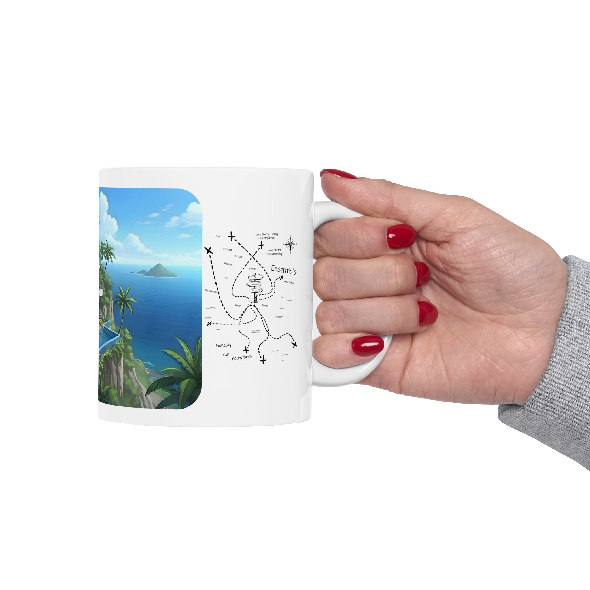Cozy Architecture & Dreamy Landscapes #29 White Ceramic Mug – Homes Home Sweet Home Cup (11oz/15oz)