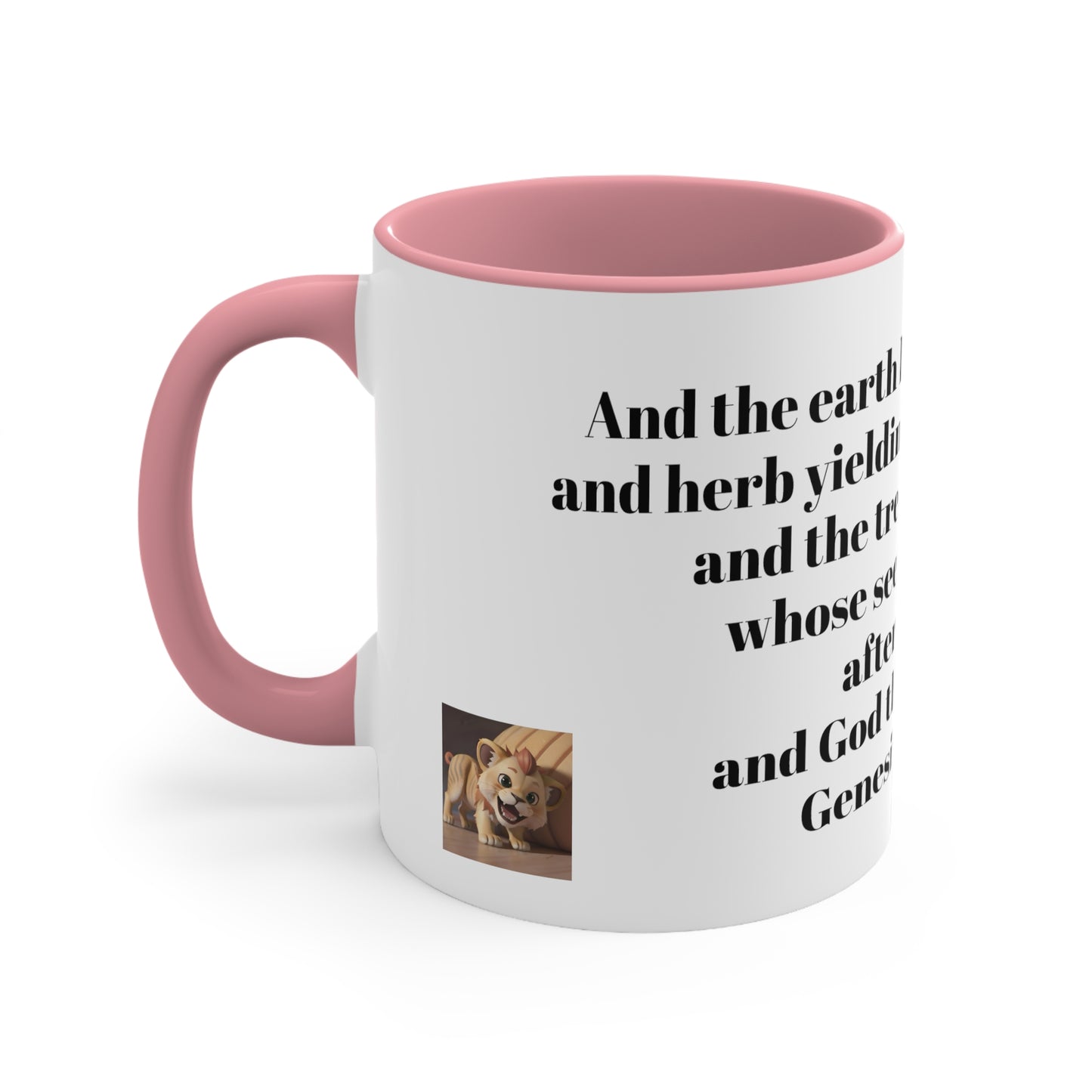 Bible Speaks Gen 1:12 Accent Mug, 11oz