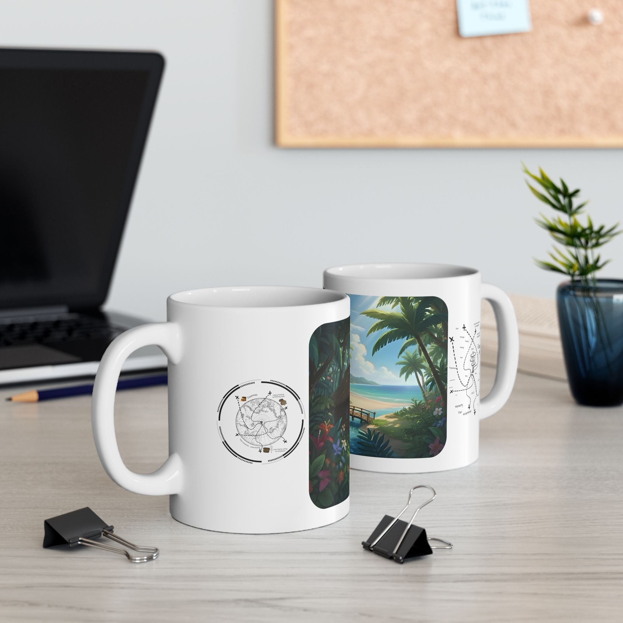 Cozy Architecture & Dreamy Landscapes #46 White Ceramic Mug – Homes Home Sweet Home Cup (11oz/15oz)