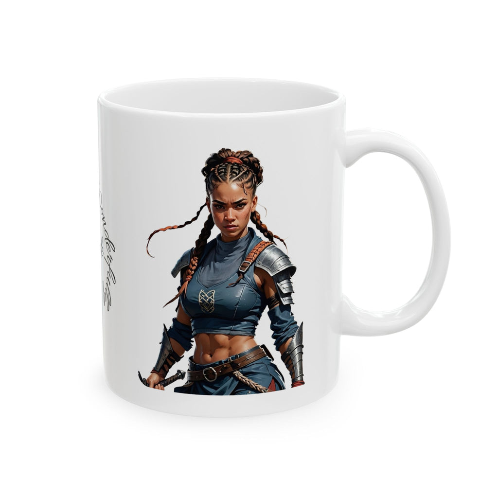 Gentle Woman of Valor #32 White Ceramic Mug - Fearfully & Wonderfully Made Tribute Cup (11oz/15oz)