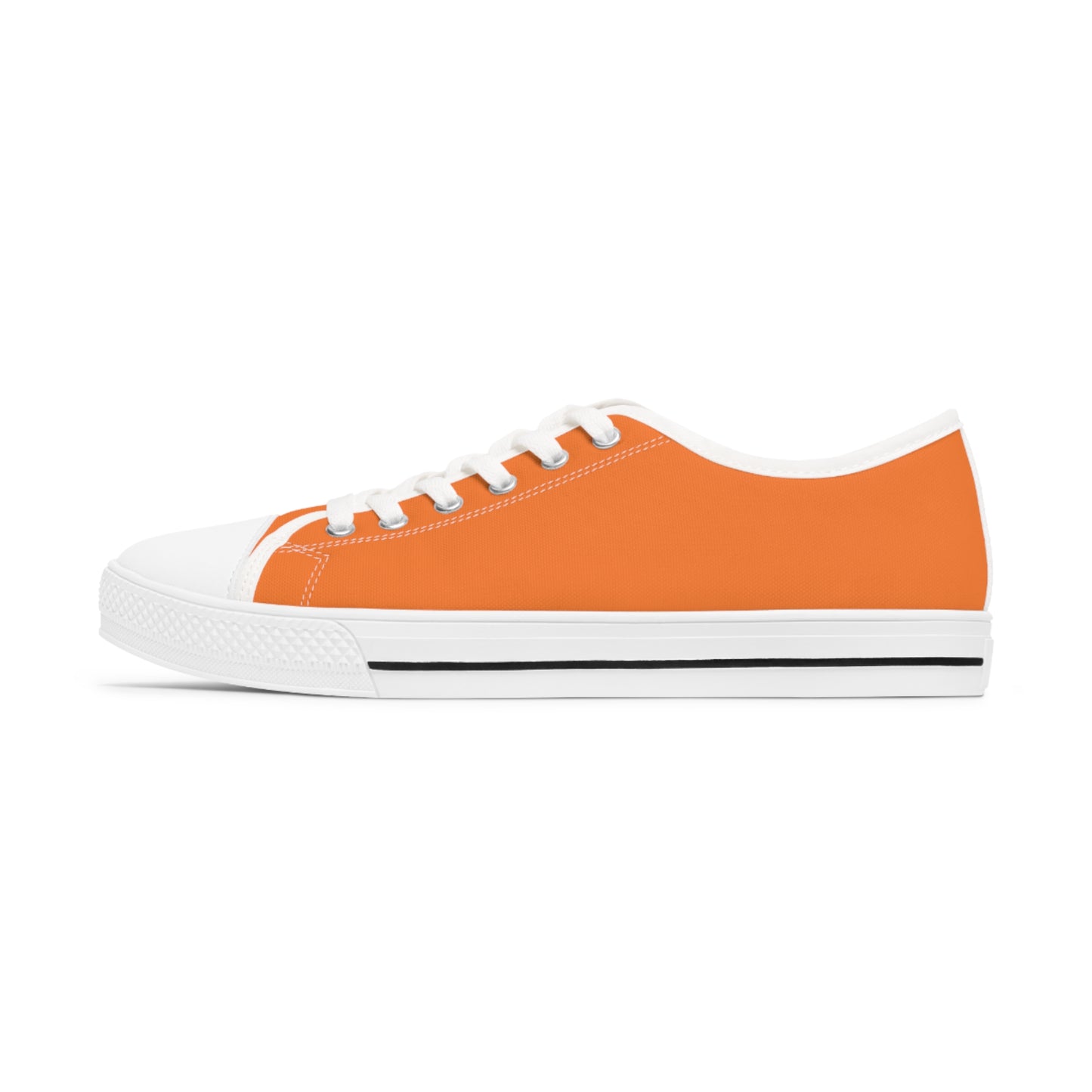 Women's Orange Low Top Sneakers