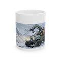 Adventure 4x4 Trucks #18, Winter Meteorologists On The Go White Ceramic Mug — Find Your Path To The Essentials Cup (11oz & 15oz)