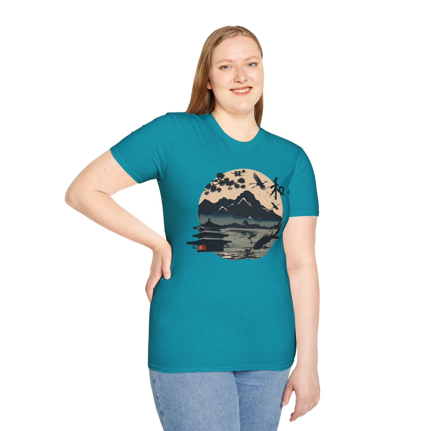 Japanese Landscape Unisex Softstyle T-Shirt