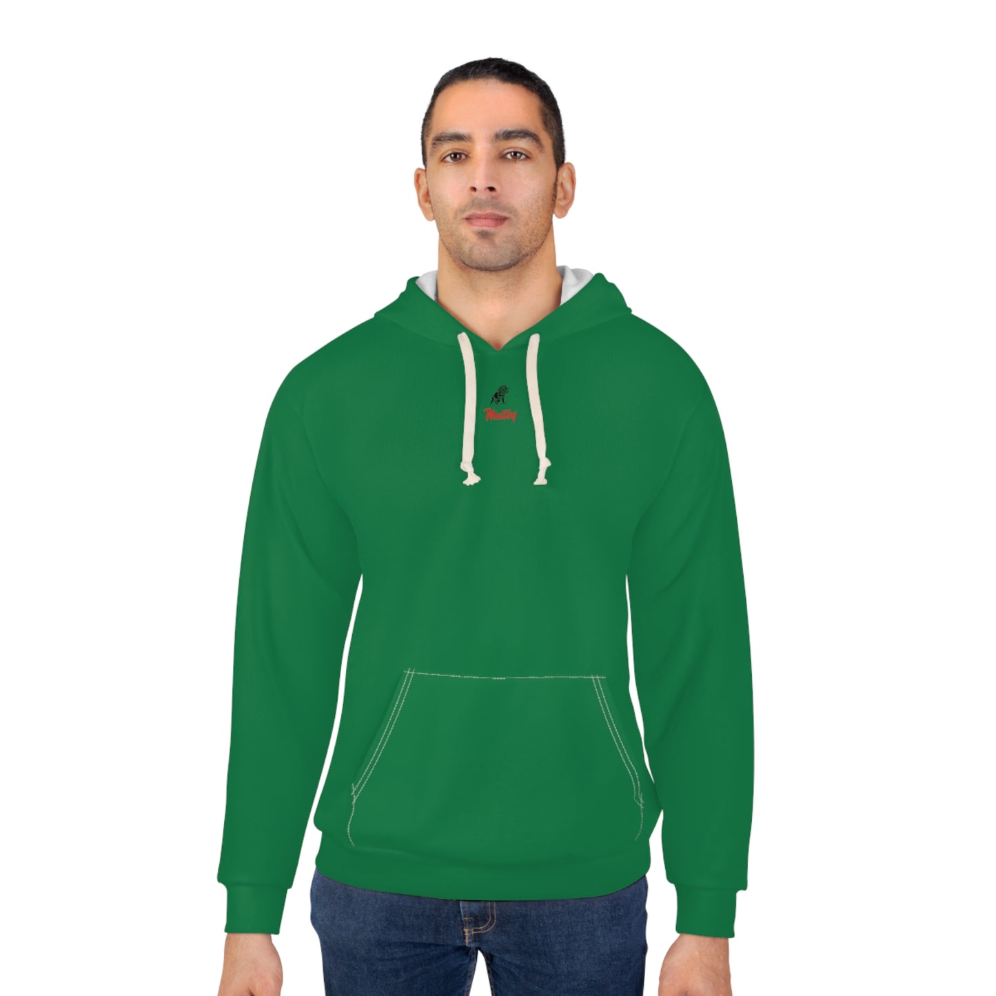 Matiby Green Unisex Pullover Hoodie (AOP)