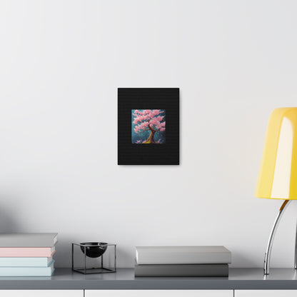 Cherry Blossom Black Canvas Gallery Wraps