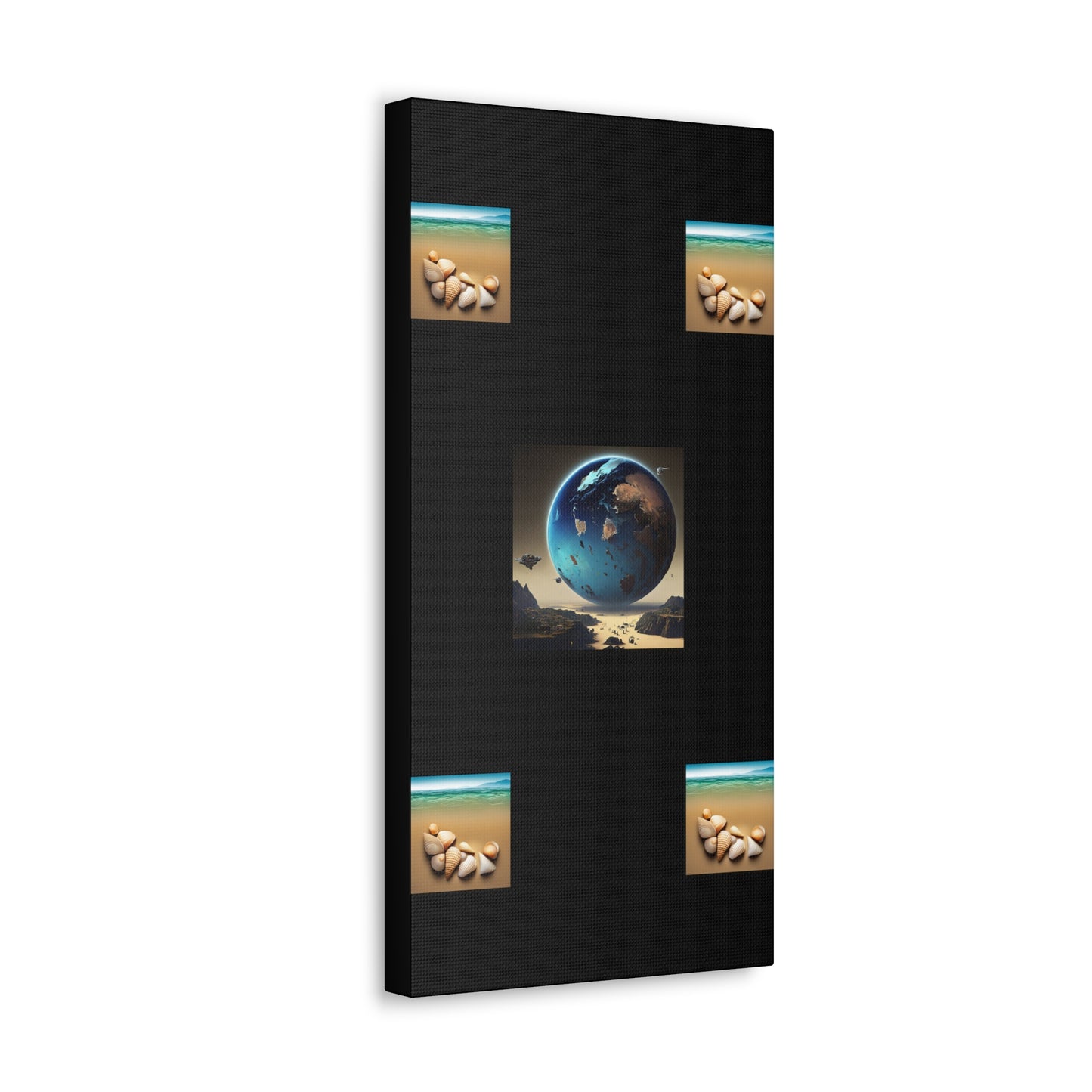 Matiby Worlds Black Canvas Gallery Wraps