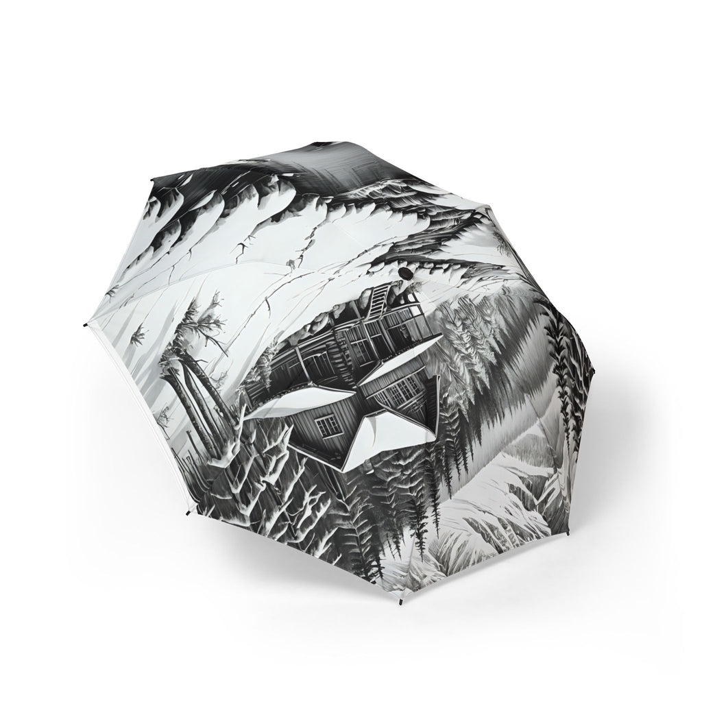 Tranquil Nature Scenery #8 Semi-Automatic Foldable Umbrella | Scenic Retreats, Landscape Art