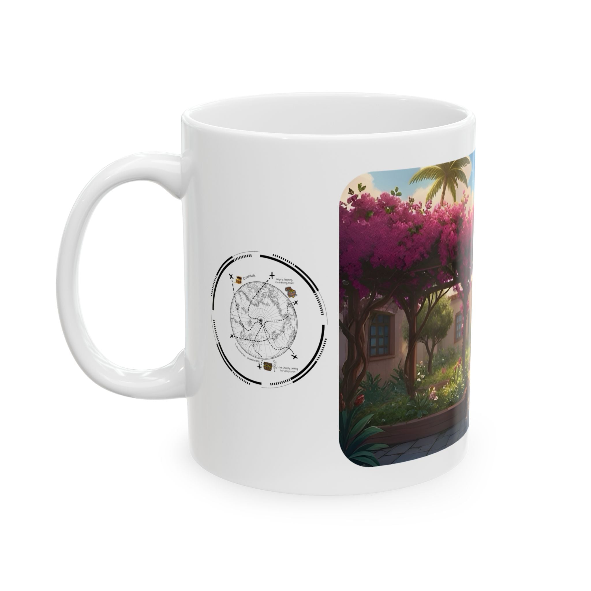 Cozy Architecture & Dreamy Landscapes #45 White Ceramic Mug – Homes Home Sweet Home Cup (11oz/15oz)