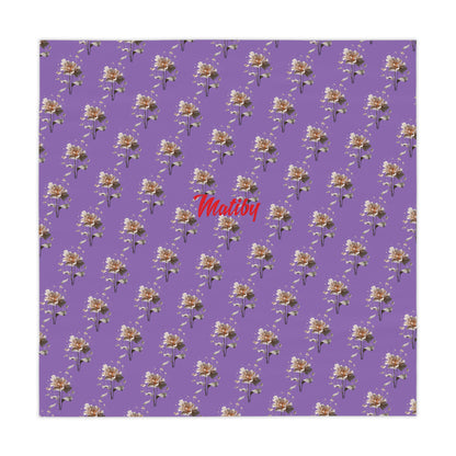 Matiby Light Purple Flower Tablecloth