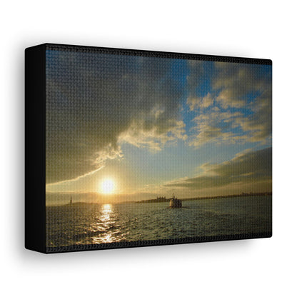 Sunset Black Canvas Gallery Wraps