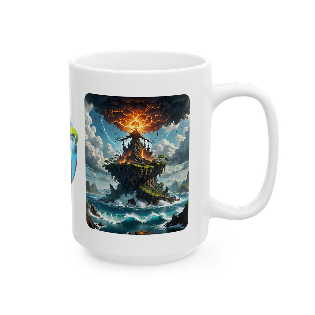 Contrast & Perspective #5 White Ceramic Mug — Time & Chance Daily Cup (11oz, 15oz)