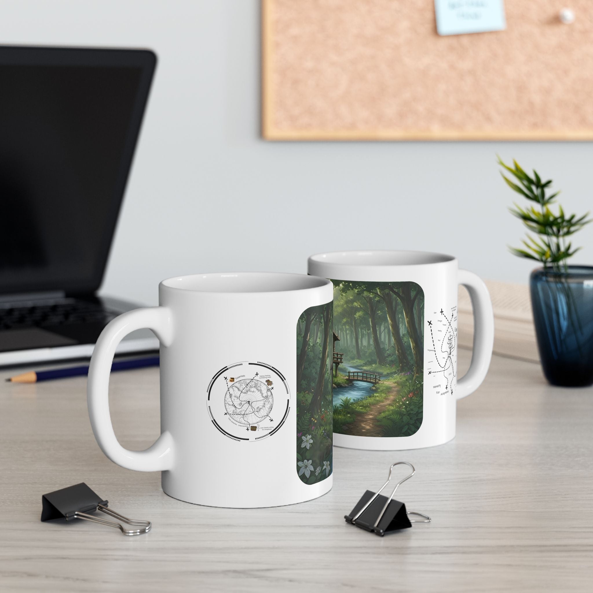 Cozy Architecture & Dreamy Landscapes #40 White Ceramic Mug – Homes Home Sweet Home Cup (11oz/15oz)