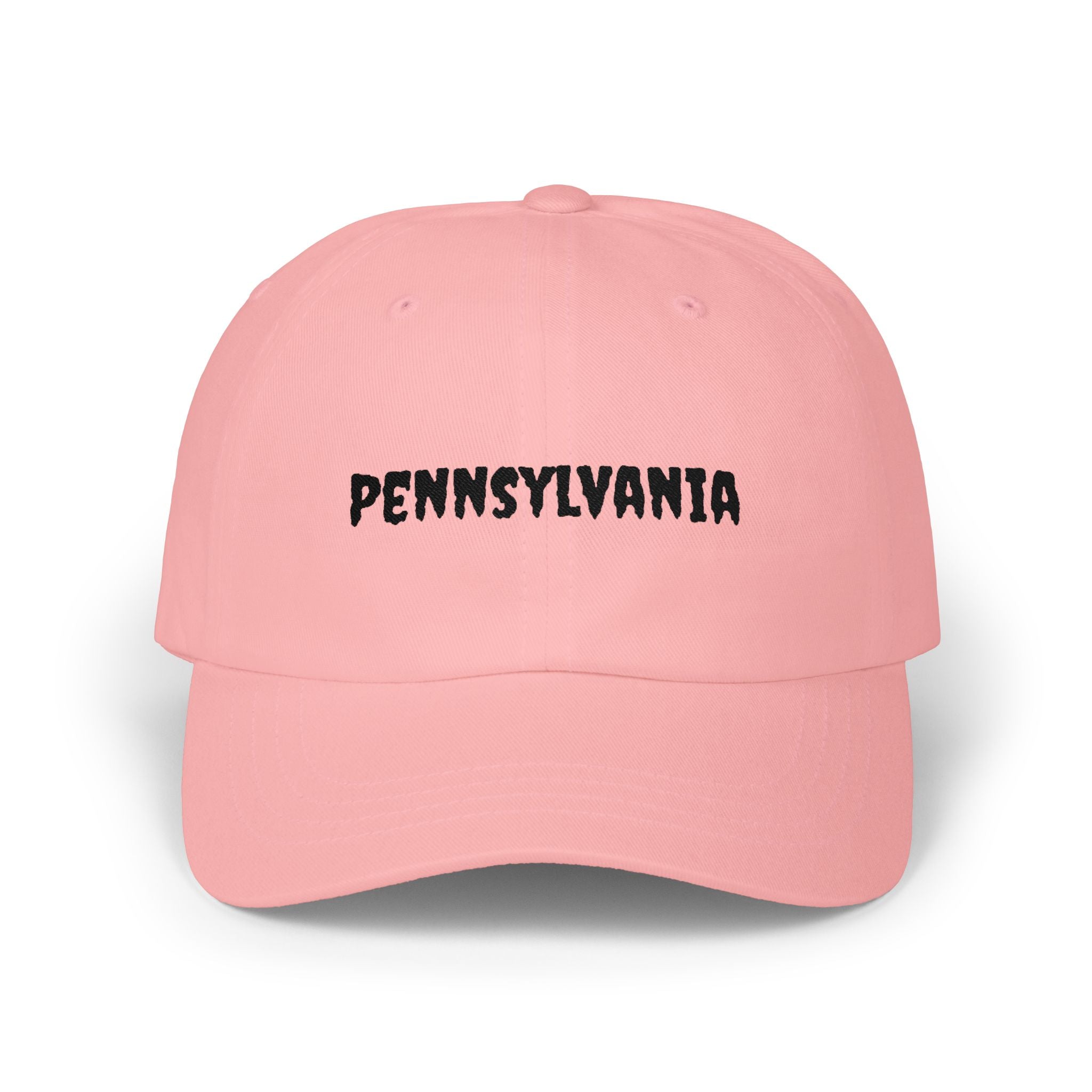 Pennsylvania United States of America Black Embroidered Classic Dad Cap | PA 2nd USA Baseball Hat